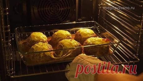 Аппетитно, вкусно и без хлопот! ФАРШИРОВАННЫЕ МЯСНЫЕ КОТЛЕТЫ в духовке. Рецепт Всегда от Вкусно!