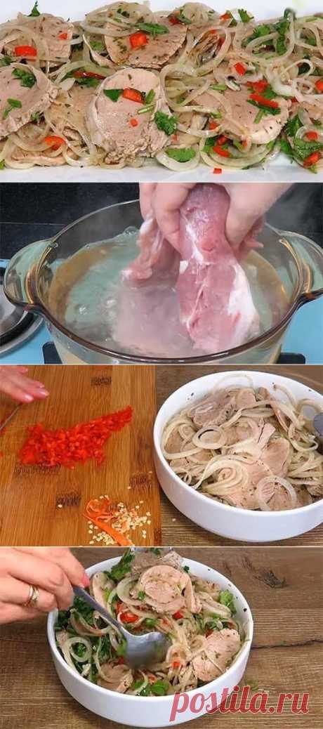 Невероятно ароматная мясная закуска «Холодный шашлык»