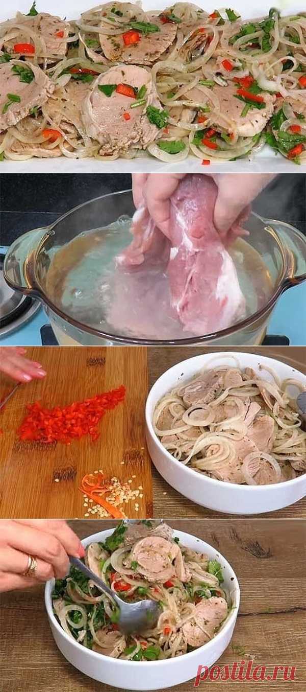 Невероятно ароматная мясная закуска «Холодный шашлык»