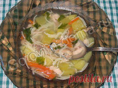 Рецепт: Куриный суп с вермишелью