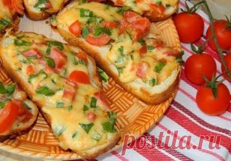 Быстрые и очень вкусные бутерброды в духовке