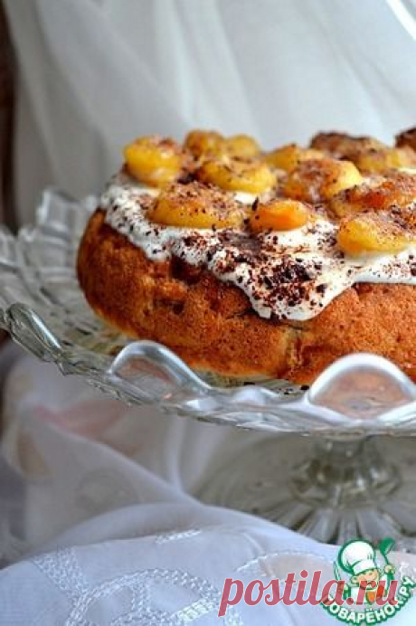 Шарлотка банановая с кленовым сиропом - кулинарный рецепт