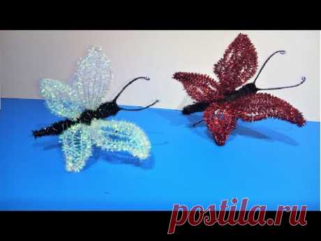 Como hacer una mariposa con  limpiapipas fácil/make butterfly pipe cleaners