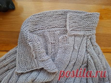 Свитер-поло, связанный спицами | Очарованная жизнью | Дзен