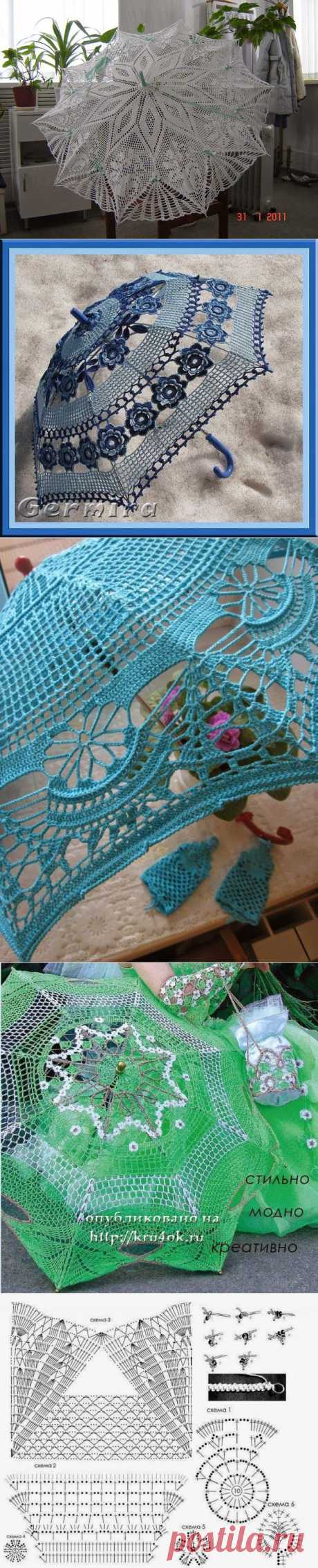 Irish crochet &amp;: Зонты