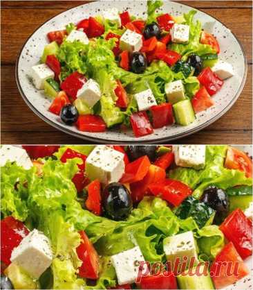 Греческий салат: летний вкус на вашем столе  😍 Сегодня я делюсь с... | Интересный контент в группе Готовим вкусно
