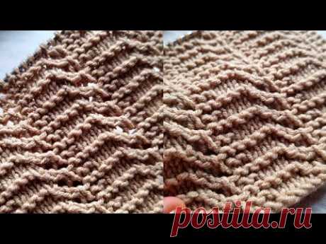 Этот узор смотрится как принт змеиной кожи🧶❤️🐍knitting pattern.