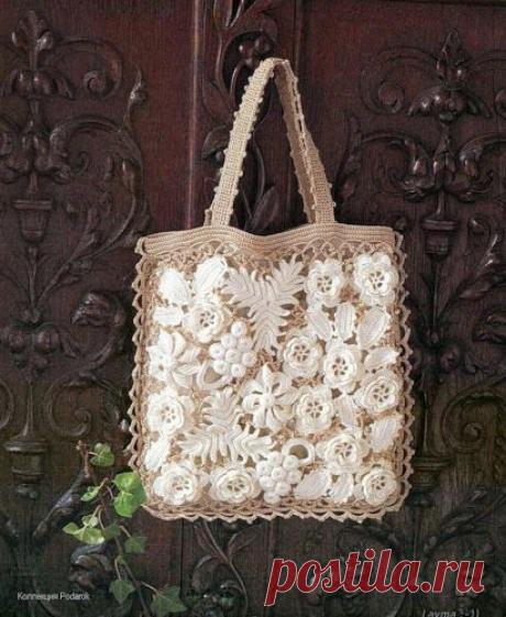Сумочки в технике ирландского кружева. Коллекция..