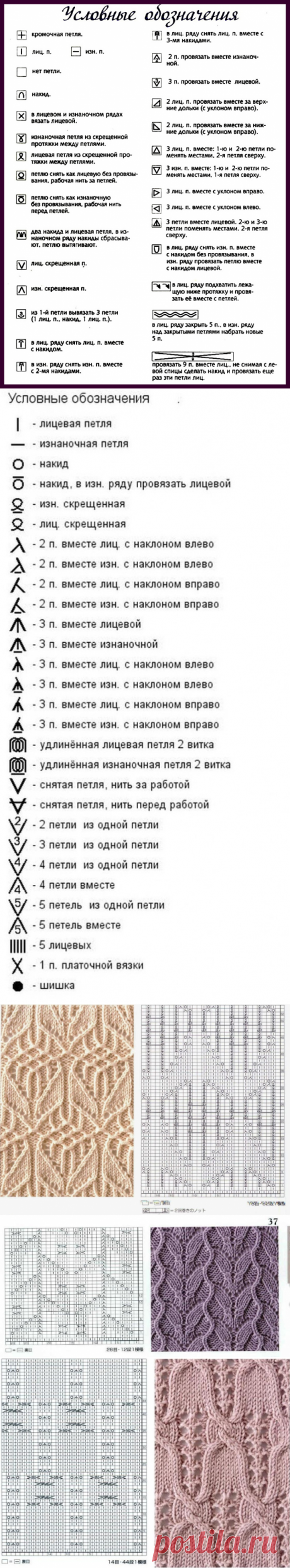 Очень красивые узоры спицами — DIYIdeas