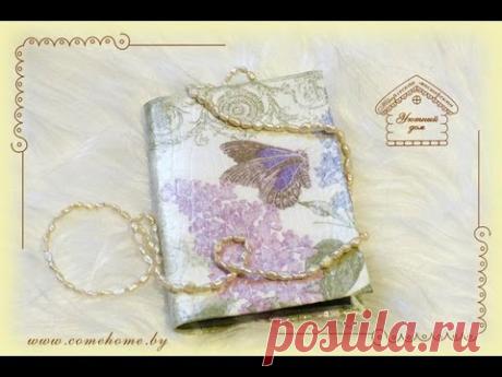Декупаж обложки на паспорт. Декупаж на коже. Мастер-класс