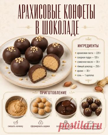 Арахисовые конфеты в шоколаде