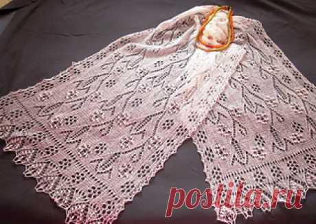 Stola Cool pattern by Ulliko Tairova Палантин можно связать из любой тонкой , натуральной пряжи.