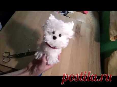 PERRO WESTY HECHO CON LANA - DIY FÁCIL