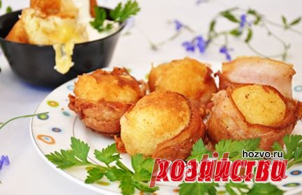Картофельные шарики с сыром и беконом. Рецепт с пошаговыми фото