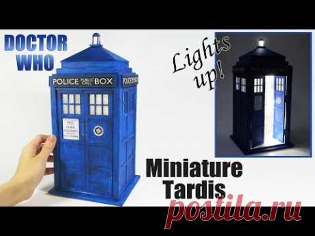 DIY Miniature Tardis (Lights up!)