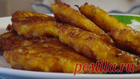 Обалденно вкусные оладьи из тыквы и яблок