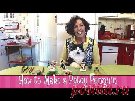 Polymer Clay Tutorial - How to make a Penguin Figurine - YouTube