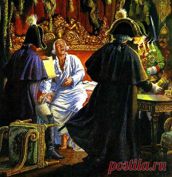 24 марта 1801 года в Михайловском замке в результате заговора с участием гвардейских офицеров был убит Павел I / История цивилизаций!