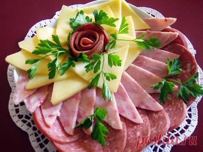 Интересные новости     Идеи оформления мясной нарезки на праздничный стол!