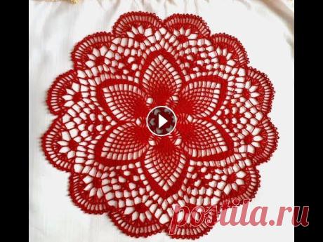 Салфетка крючком "Весенняя"_Часть_2_Doily crochet "Spring" #салфеткакрючком #вязание #вязаниекрючком В этом видеоуроке я предлагаю Вам связать вместе со мной салфетку крючком "Весення". Для вязания данной салфетки я использовала ниточки Орио...