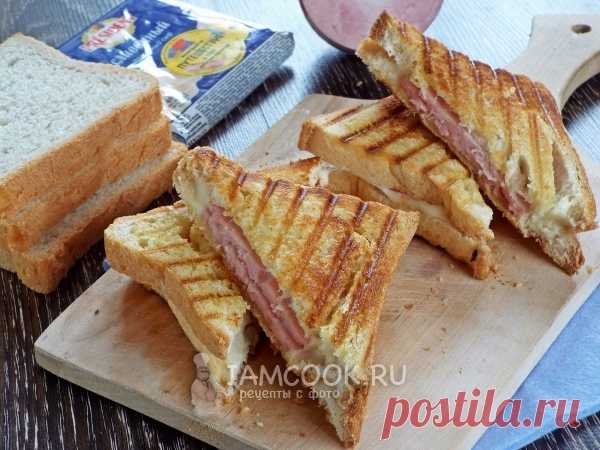 Горячие бутерброды с ветчиной и сыром  — рецепт с фото Быстрые и вкусные, румяные и красивые бутерброды к завтраку или на перекус.