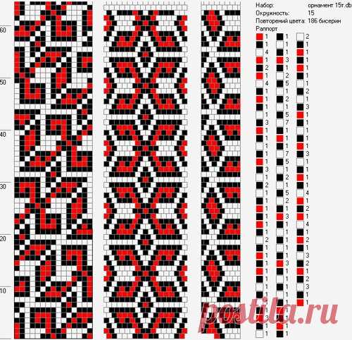 Схемы жгутов из бисера.