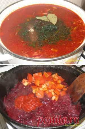 Борщ со свеклой - пошаговый рецепт с подробными фото