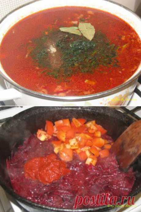 Борщ со свеклой - пошаговый рецепт с подробными фото