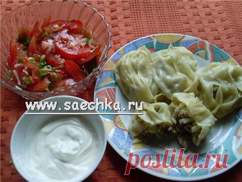 Манты с мясом и овощами (или рыбой) | рецепты на Saechka.Ru