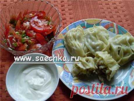 Манты с мясом и овощами (или рыбой) | рецепты на Saechka.Ru