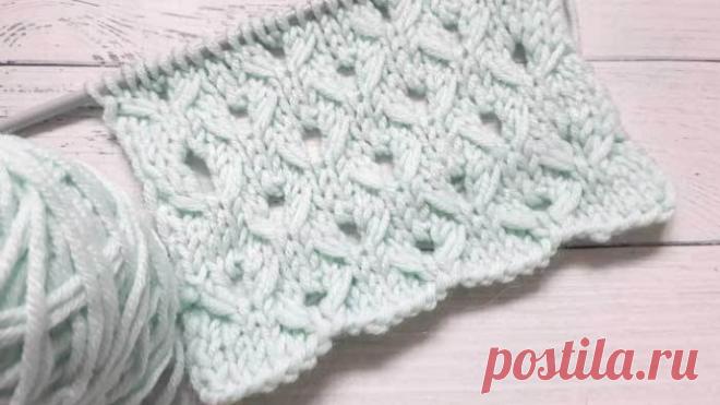 Красивый узор спицами - в копилку мастерицы