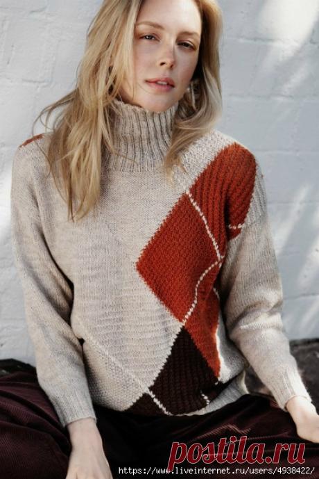 Свитер "Осенний клён". Autumn Maple sweater.