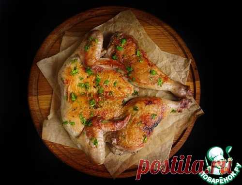 Цыпленок тапака №1 со сметанным соусом - кулинарный рецепт