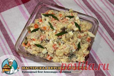 Салат «Столичный» из шашлыка