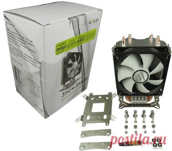 Конструкция процессорного охладителя Gelid SnowStorm включает три тепловые трубки, напрямую контактирующие с процессором