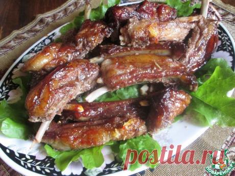 Глазированные свиные ребра в кисло-сладком соусе Кулинарный рецепт