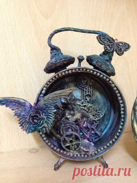 Mixed media on Tuna tin | My Butterfly Garden