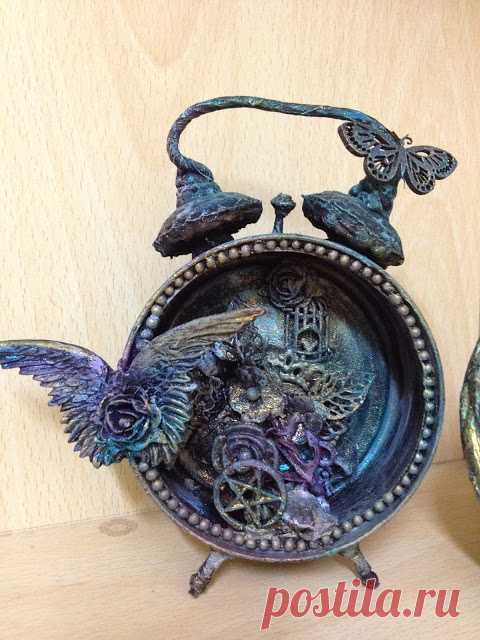 Mixed media on Tuna tin | My Butterfly Garden