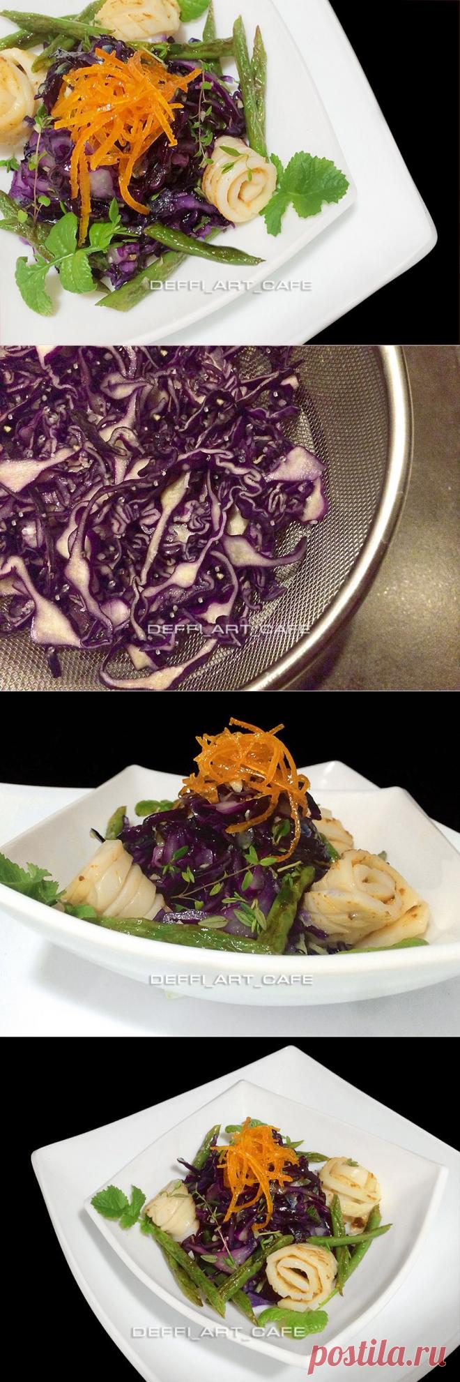 ПРЯНЫЙ КАЛЬМАР, ОВОЩИ И ЦЕДРА | 4vkusa.ru