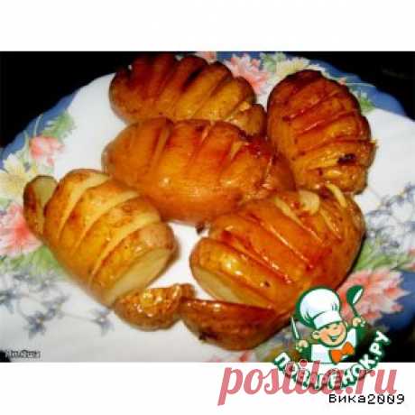 Картофель, запеченный с чесноком