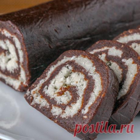 Вкуснейшая шоколадная колбаса "Баунти" без выпечки. Нежнейшее кокосовое наслаждение