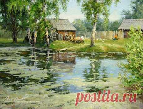Деревенские пейзажи Сергея Малова