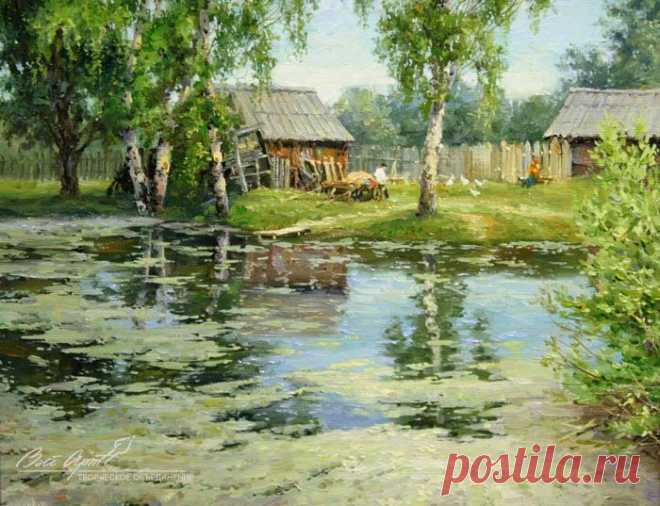 Деревенские пейзажи Сергея Малова