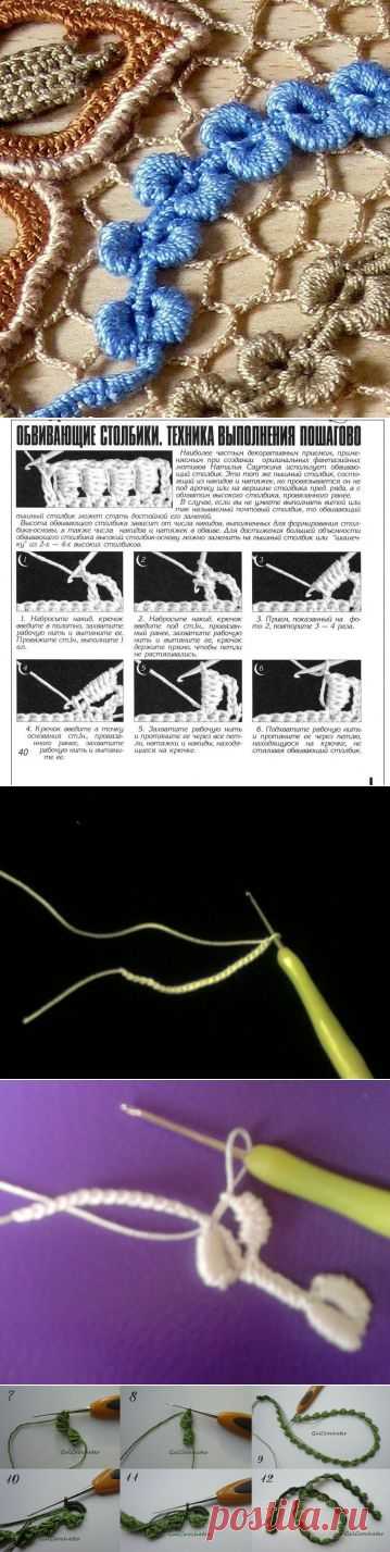 Шнурок, тесьма, кайма крючком. Схемы, МК. Большая подборка.