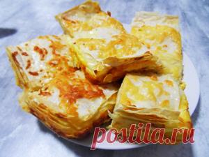 Вкусный и аппетитный пирог из лаваша! рецепт с фото