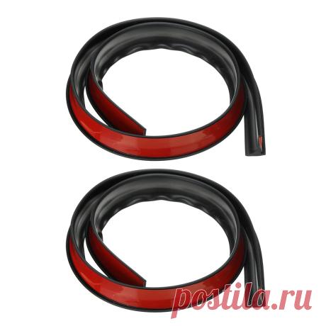 1.5m universal rubber car mudguard wheel arch protection moldings black Sale - Banggood.com