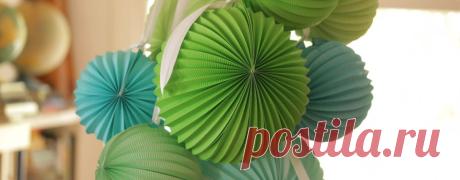 Готовые шары из бумаги для декора - аккордеоны | Снова Праздник!