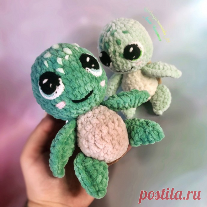 Черепашка из пряжи крючком