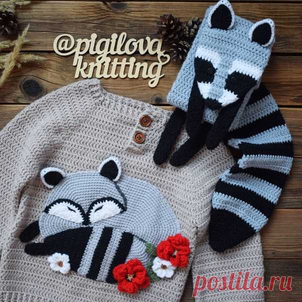 Шарф от Анастасии Пигиловой (https://www.instagram.com/pigilova_knitting/)