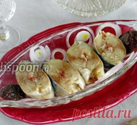 Скумбрия солёная с черносливом